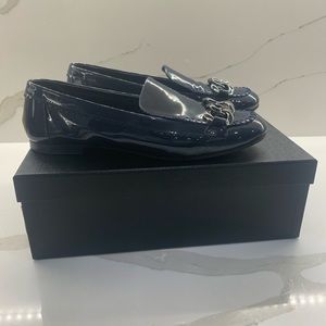 Chanel shoes navy blue size 40.5